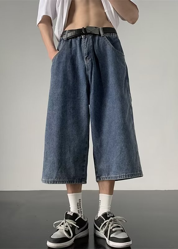 SUPER WIDE DENIM BERMUDA SHORTS BEDES4674
