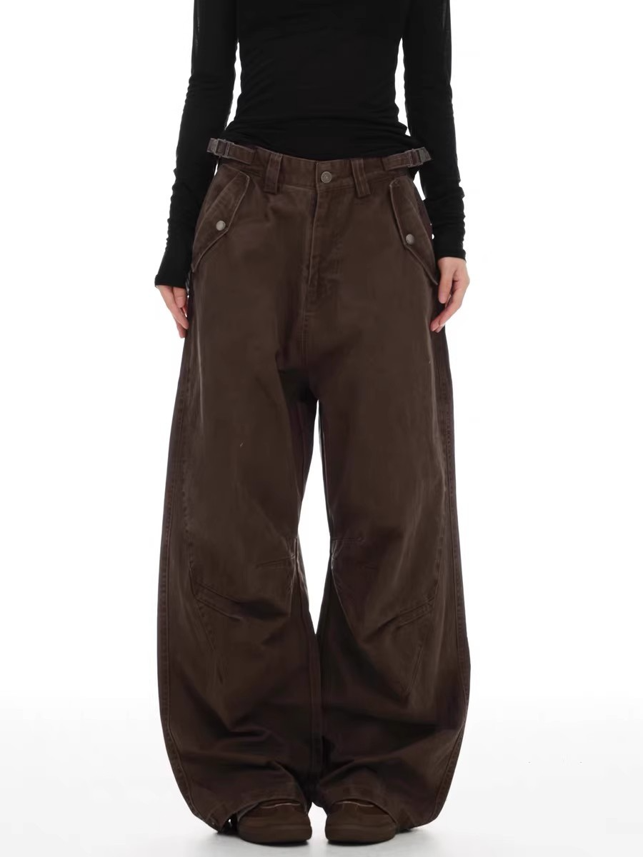 TUCKED WIDE CHINO PANTS BEDES4544