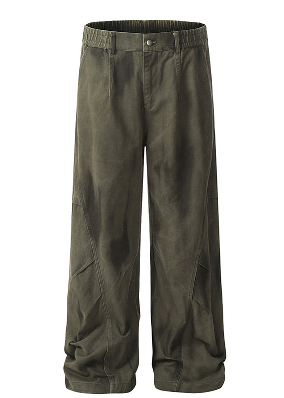 SMOKE WIDE BAGGY PANTS AEDES4596