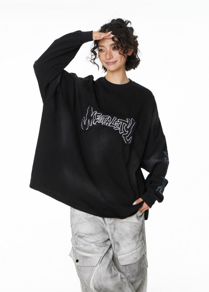 SMOKE DYE LOGO LONG TEE BEDES4514