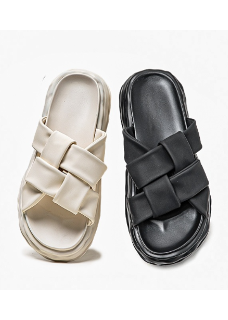 WOVEN PLATFORM SLIDES BEDES4653
