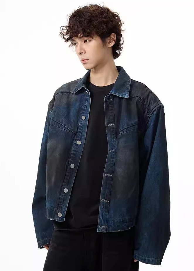 VINTAGELIKE SHORT DENIM JACKET BEDES4609