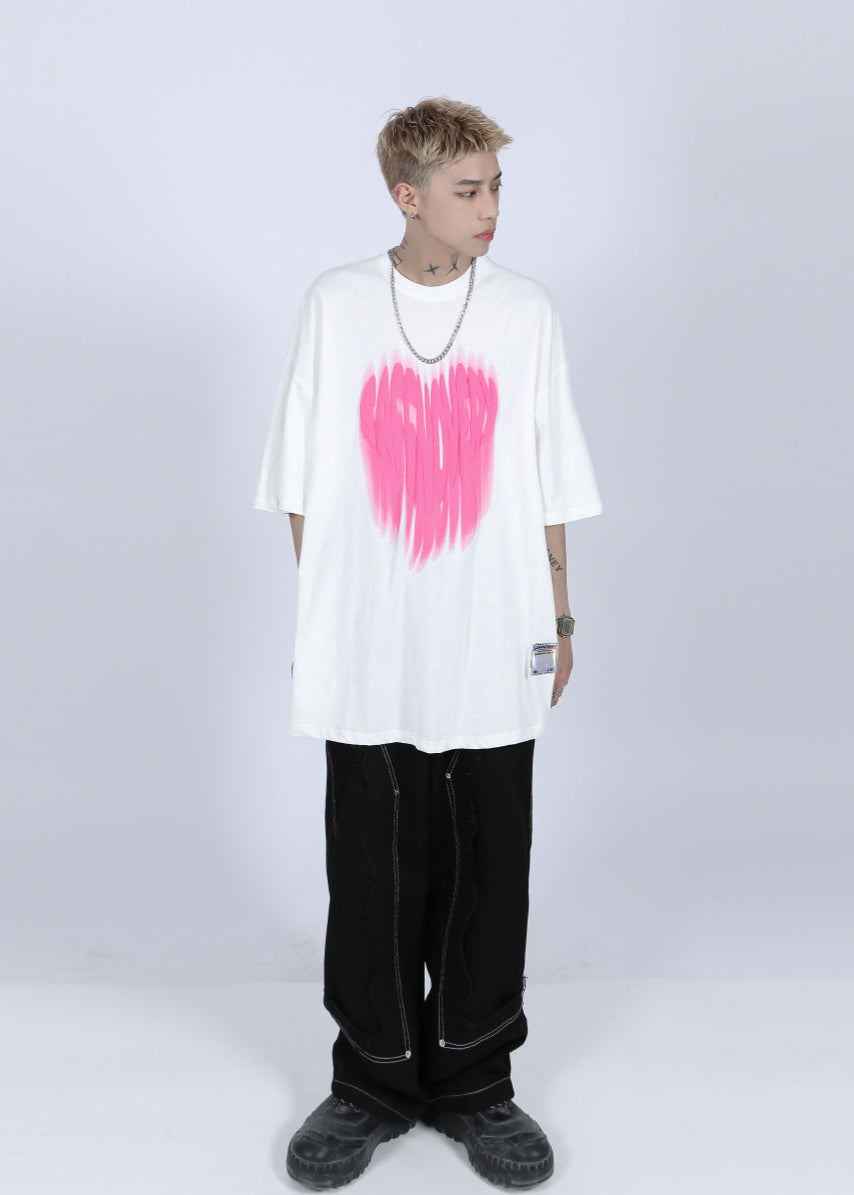 FADED LOGO PRINTED T-SHIRT MNDES4463