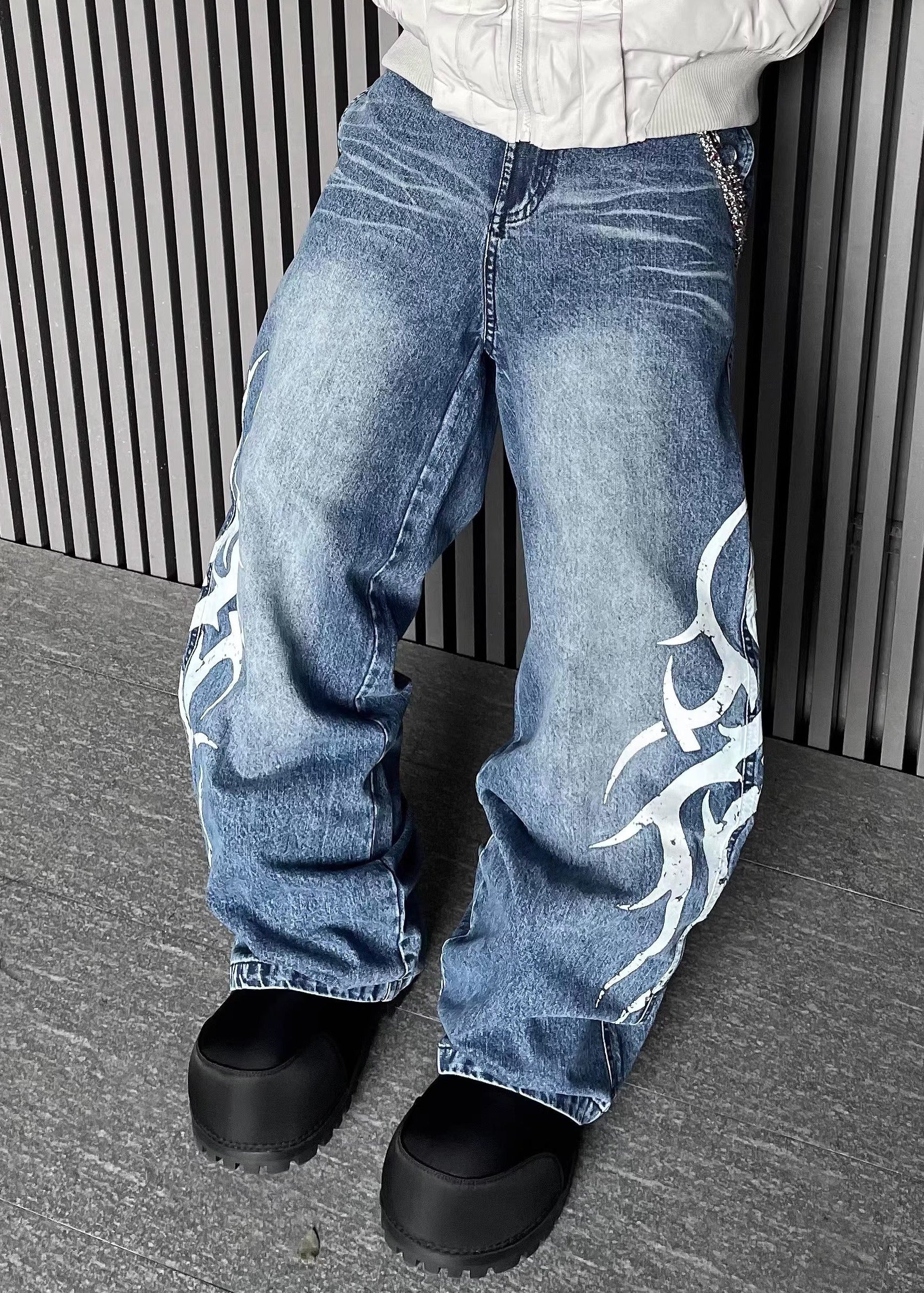 KAPITAL ブロークンデニム イーストリペアマント ラックパンツ デニム 3 Blue KAPITAL 12.5oz Denim East Repair-Man Track Pants | SVD