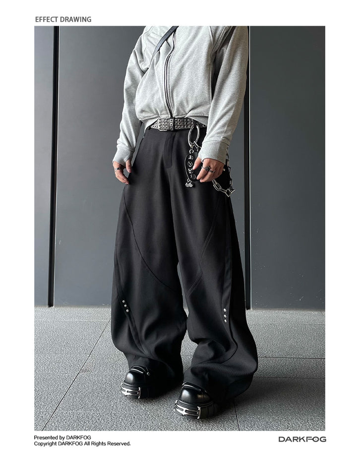 RIVET WIDE CURVE PANTS DFDES4440