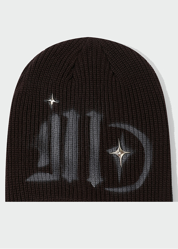 AIRBRUSH LOGO KNIT BEANIE BEDES4646