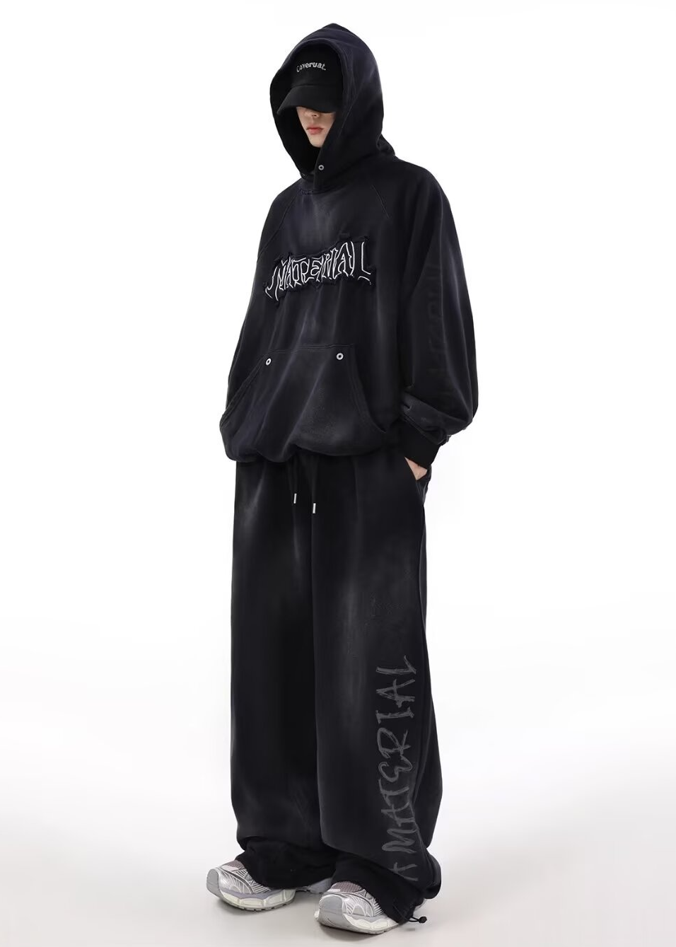 SMOKE DYE LOGO SWEAT PANTS BEDES4517