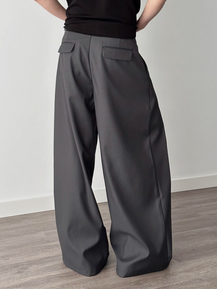BOX PLEAT WIDE SLACKS BEDES4530