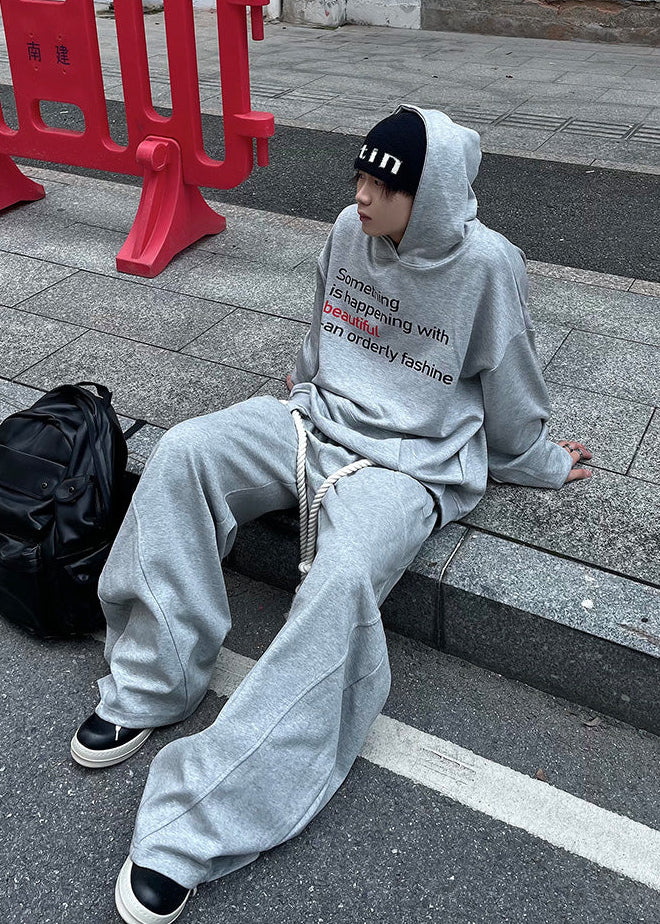 ROPE STRING WIDE SWEAT PANTS DFDES4494