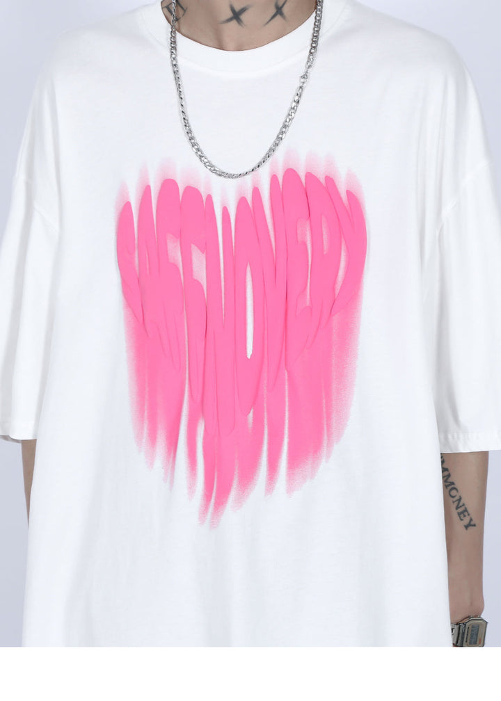 FADED LOGO PRINTED T-SHIRT MNDES4463