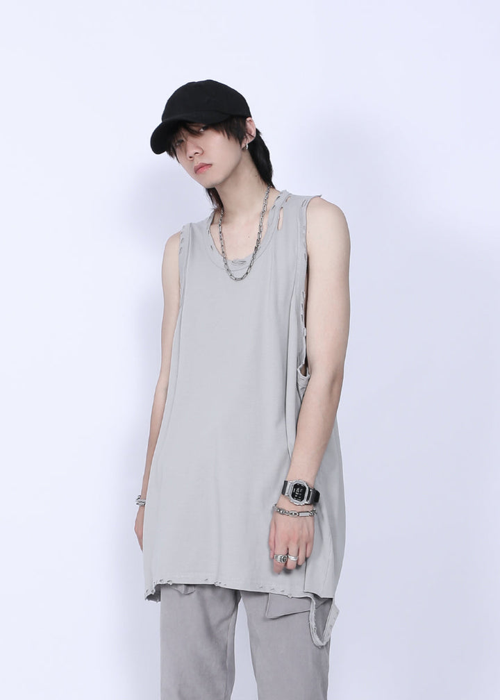 RIPPED TANK TOP MNDES4464