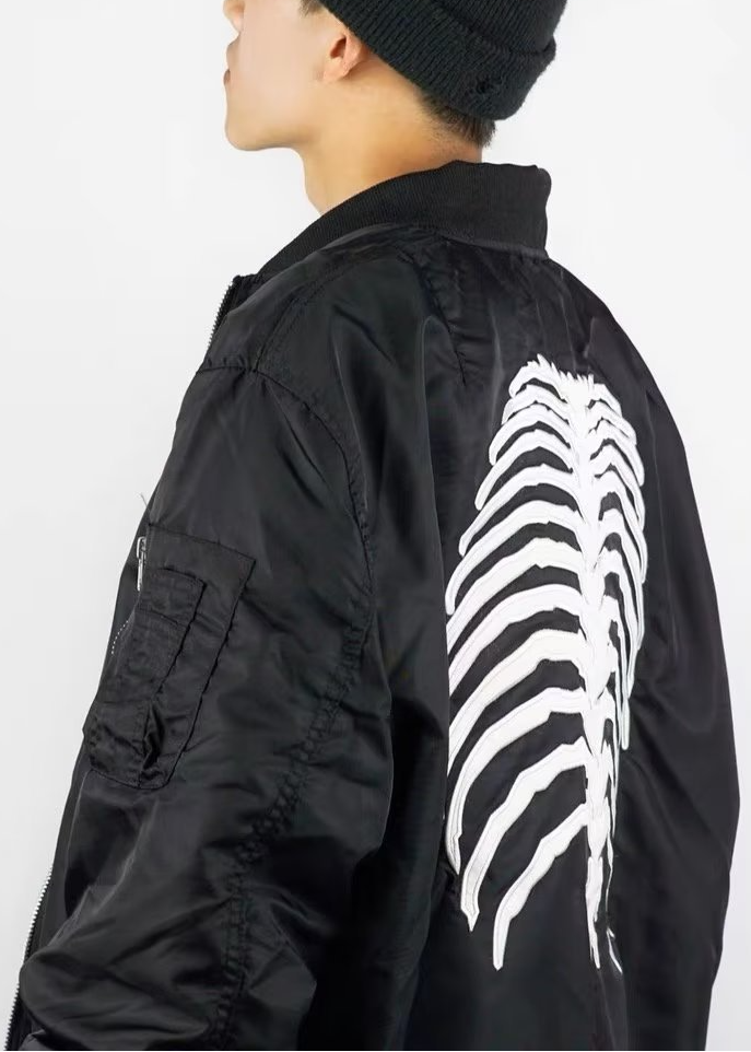 BACK SKELETON BOMBER JACKET BEDES4538