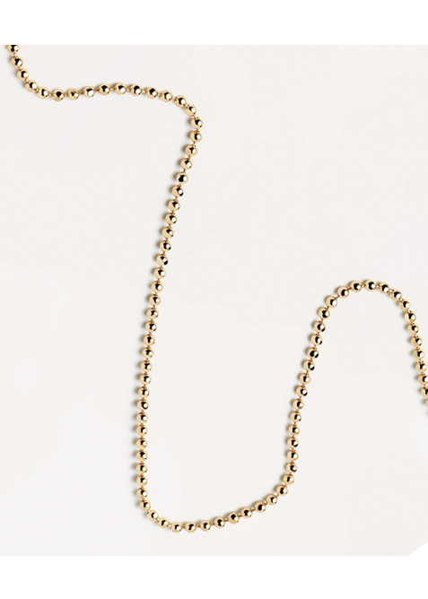 MINIMAL BALL CHAIN NECKLACE BEDES4682