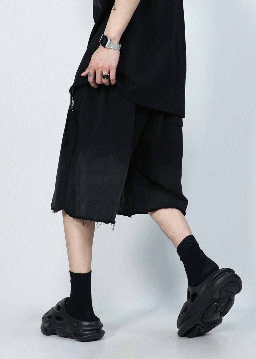 SWEAT WIDE HALF PANTS MNDES4457