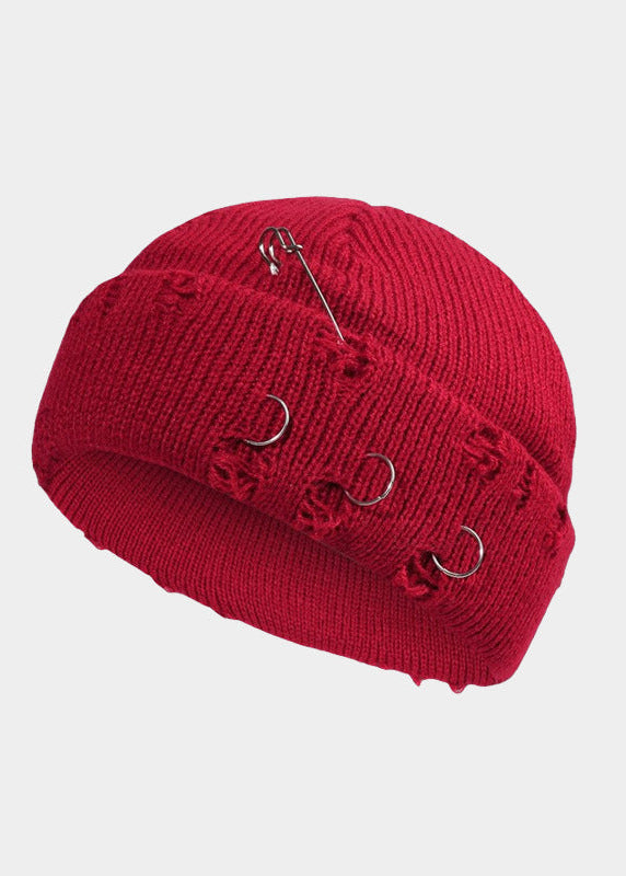 DISTRESSED PIN BEANIE BEDES4584 - Deuku