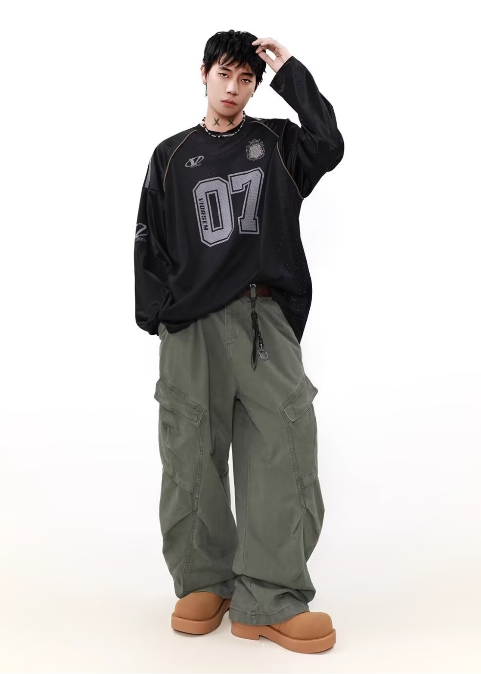 NUMBER 07 OVERSIZED MESH JERSEY BEDES4739