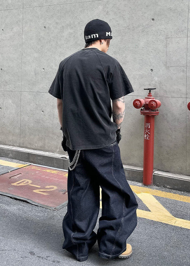 WASHED PANEL LOGO T-SHIRT DFDES4590