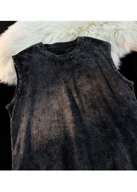 ACID WASH SLEEVELESS BEDES4692