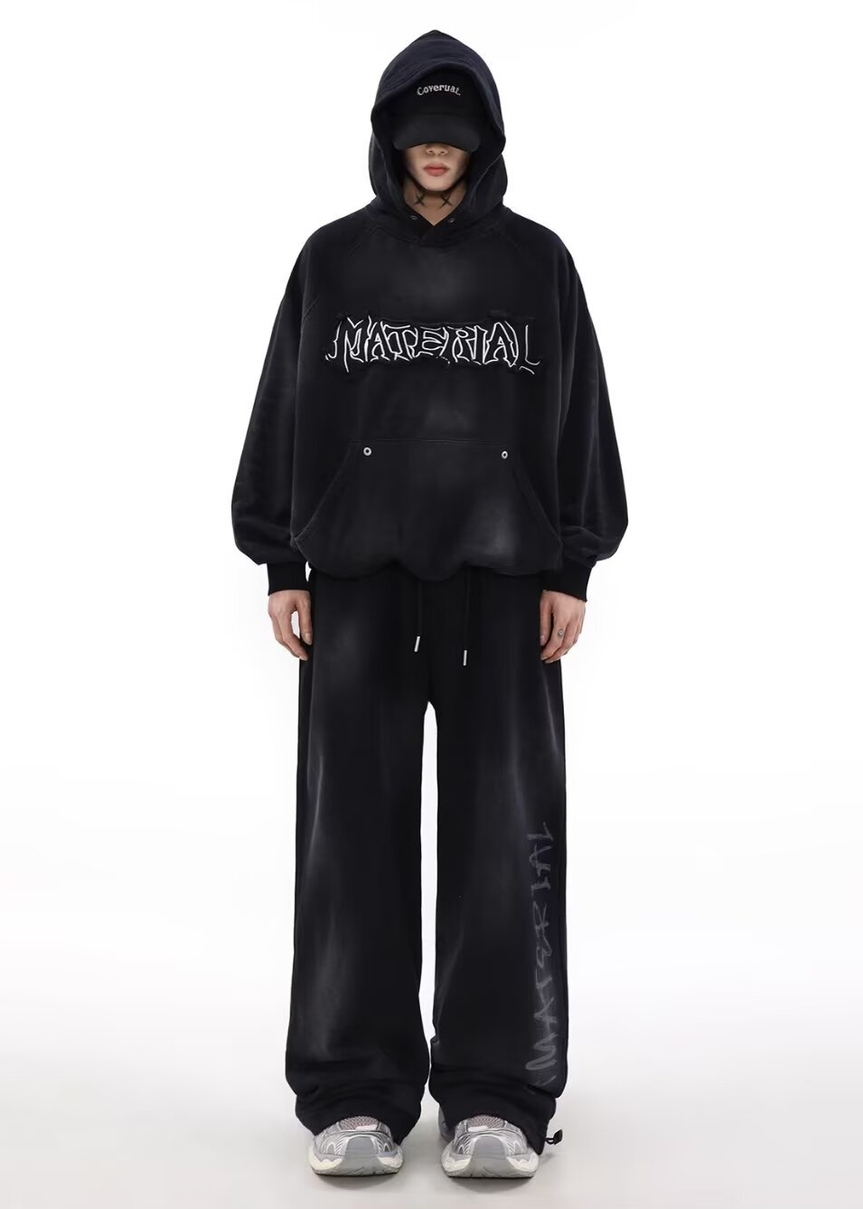 SMOKE DYE LOGO SWEAT PANTS BEDES4517