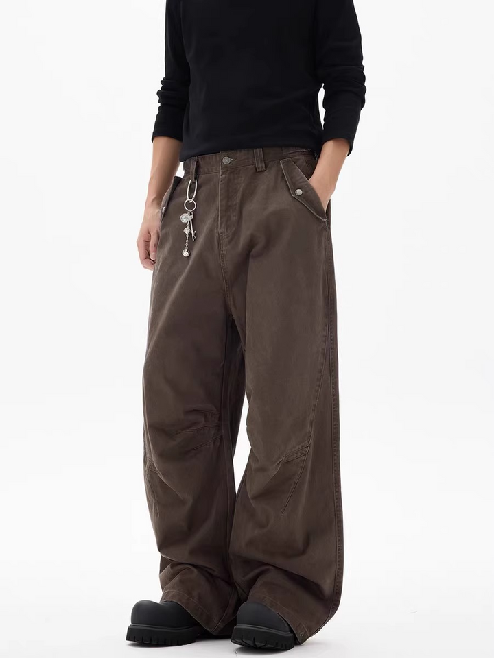 TUCKED WIDE CHINO PANTS BEDES4544