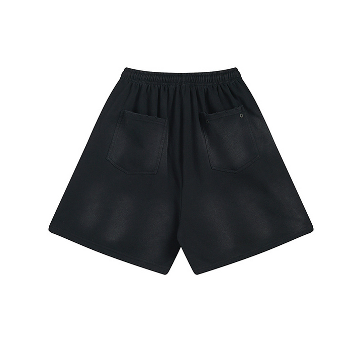 SMOKE DYE LOGO SWEAT SHORTS BEDES4676