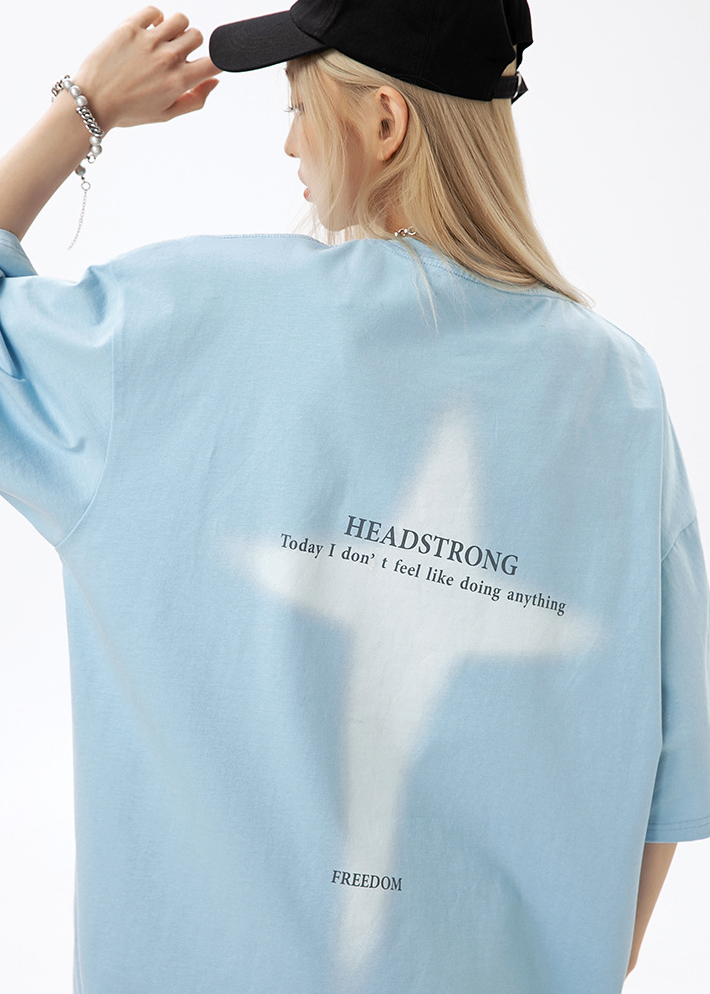FADE CROSS OVERSIZED T-SHIRT BEDES4643
