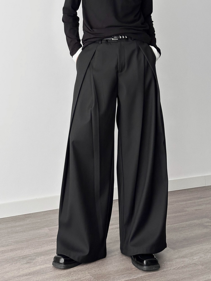 BOX PLEAT WIDE SLACKS BEDES4530