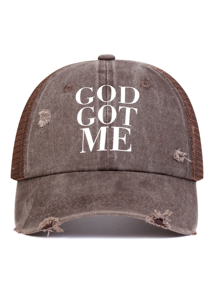 DISTRESSED TRUCKER CAP BEDES4743