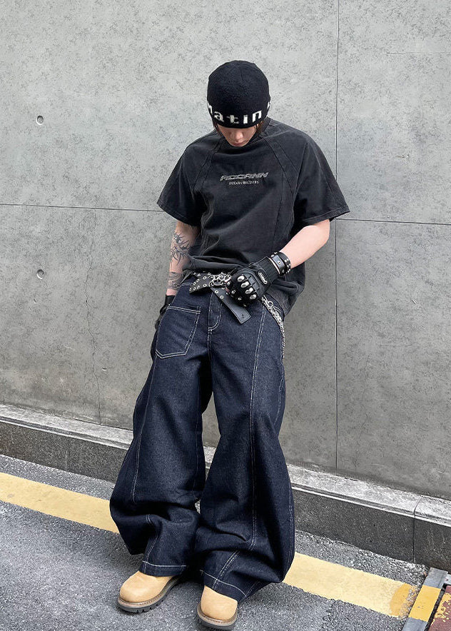 WASHED PANEL LOGO T-SHIRT DFDES4590