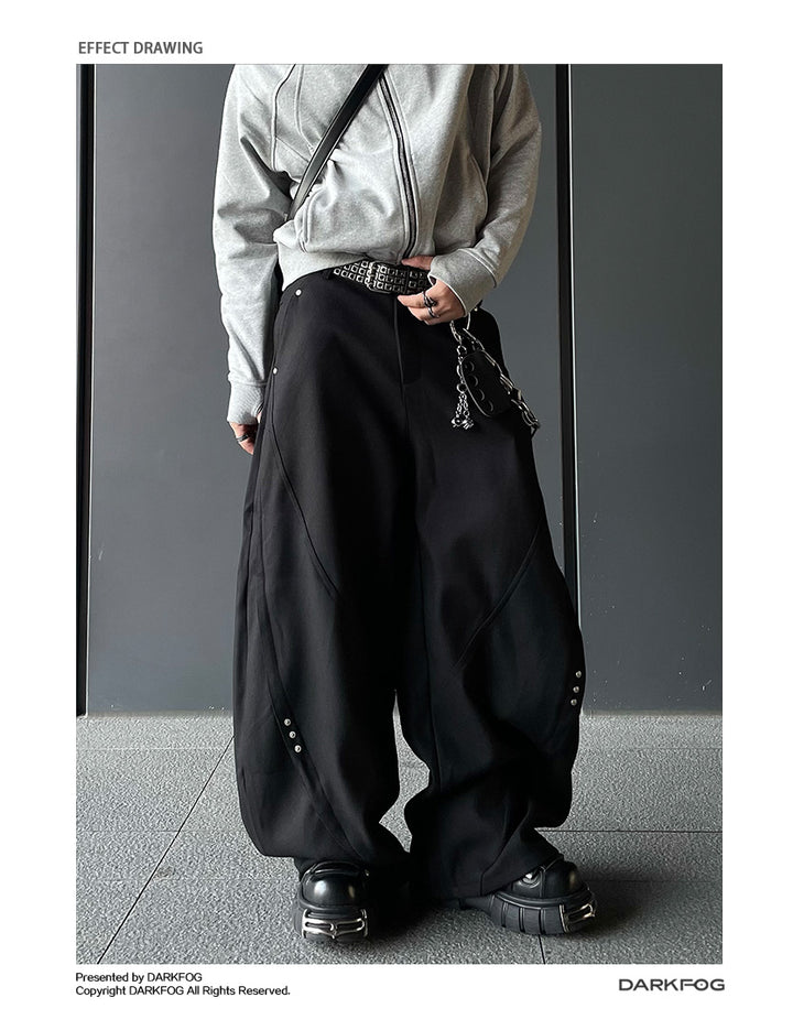 RIVET WIDE CURVE PANTS DFDES4440