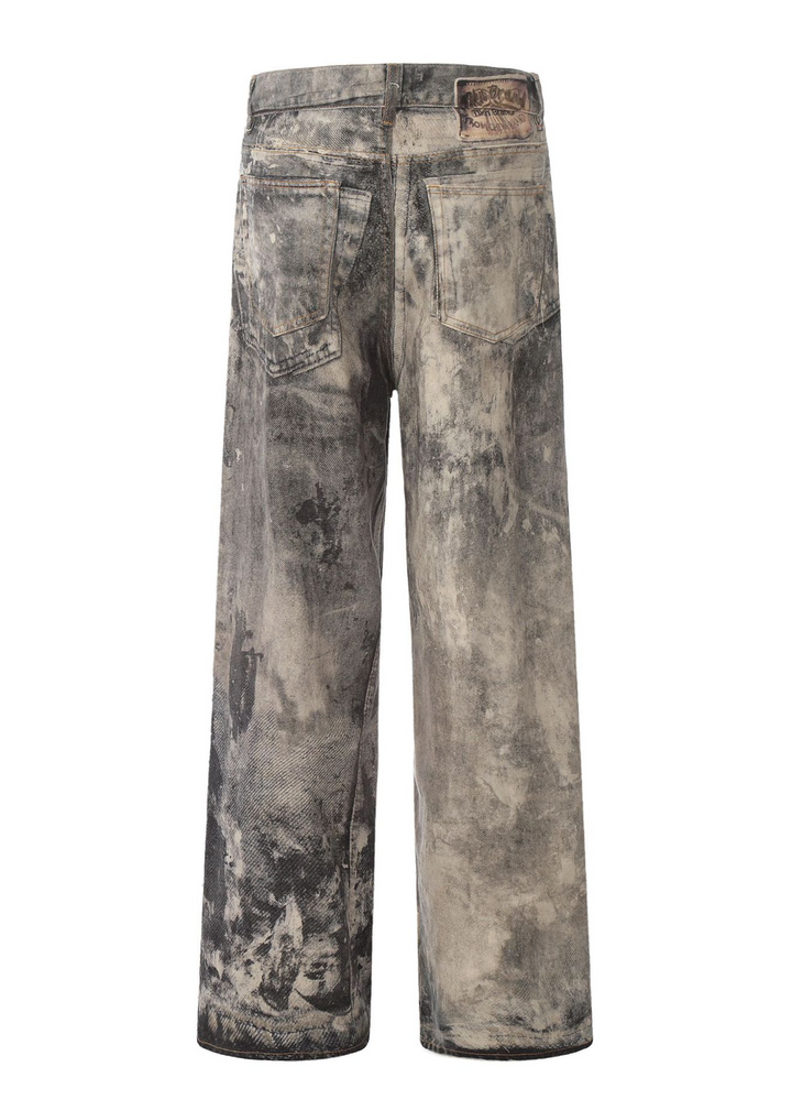 MARBLE WIDE DENIM PANTS BEDES4746