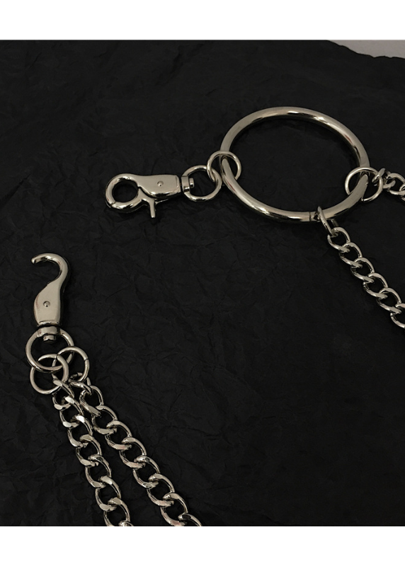DOUBLE CHAIN O-RING WALLET CHAIN BEDES4715