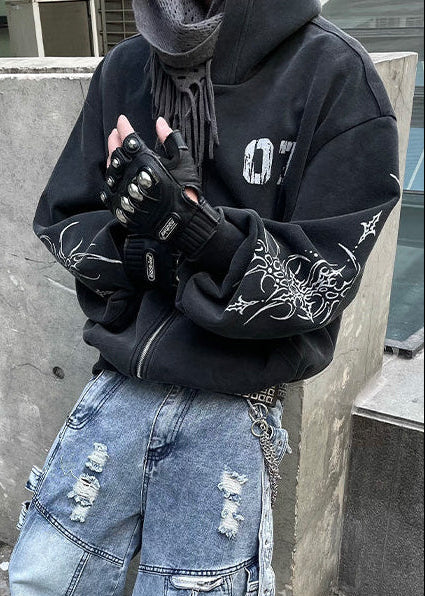 PRINTED ZIP PARKA DFDES4500