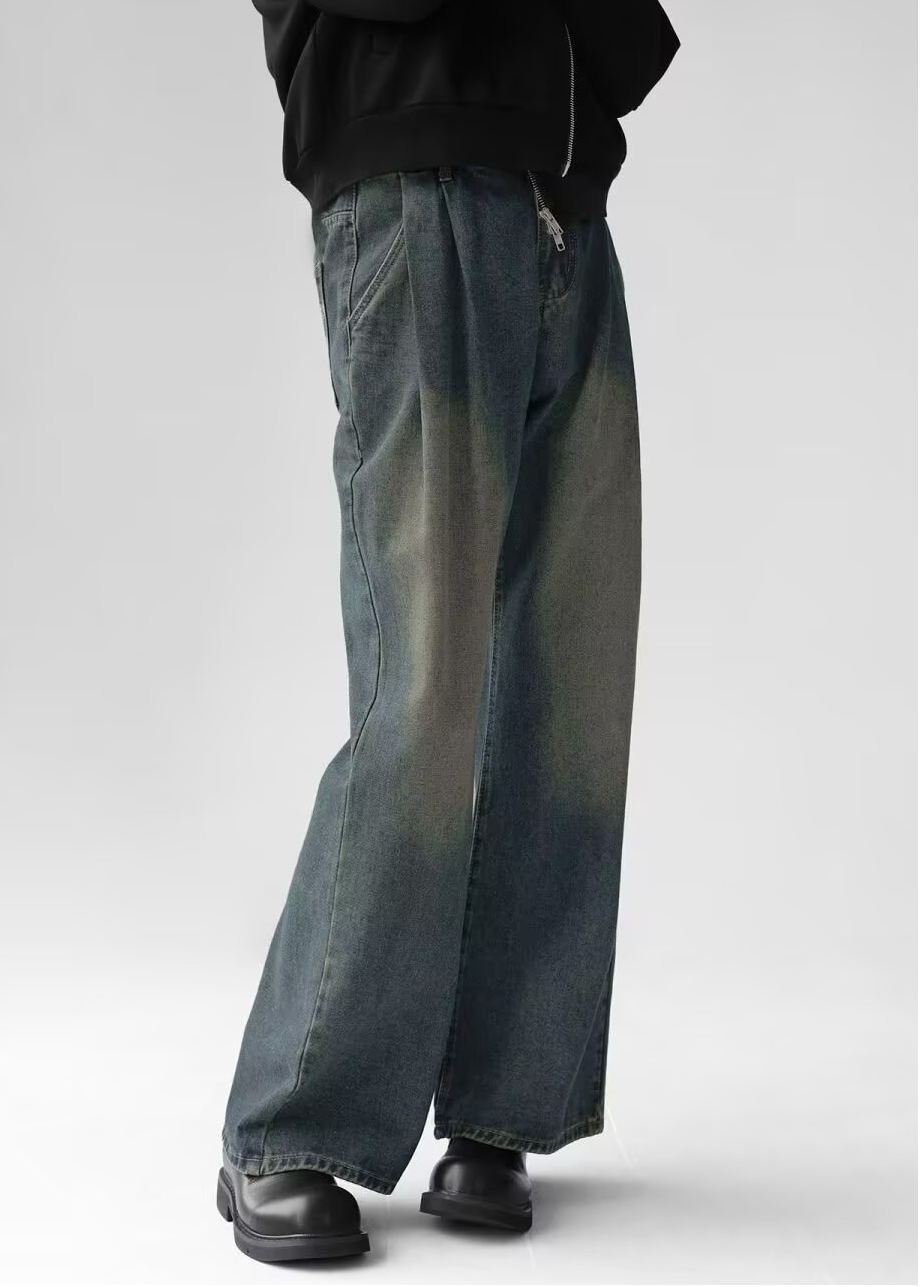FADE WIDE DENIM PANTS BEDES4733