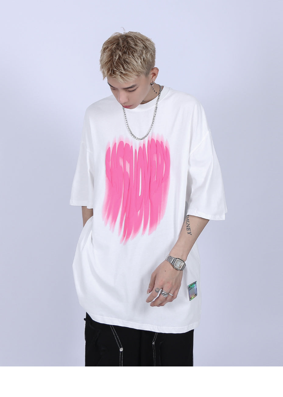 FADED LOGO PRINTED T-SHIRT MNDES4463