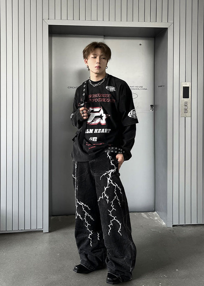 GRAPHIC LONG T-SHIRT DFDES4488
