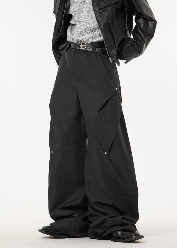 RIVET DESIGNED WIDE SLACKS DFDES4445