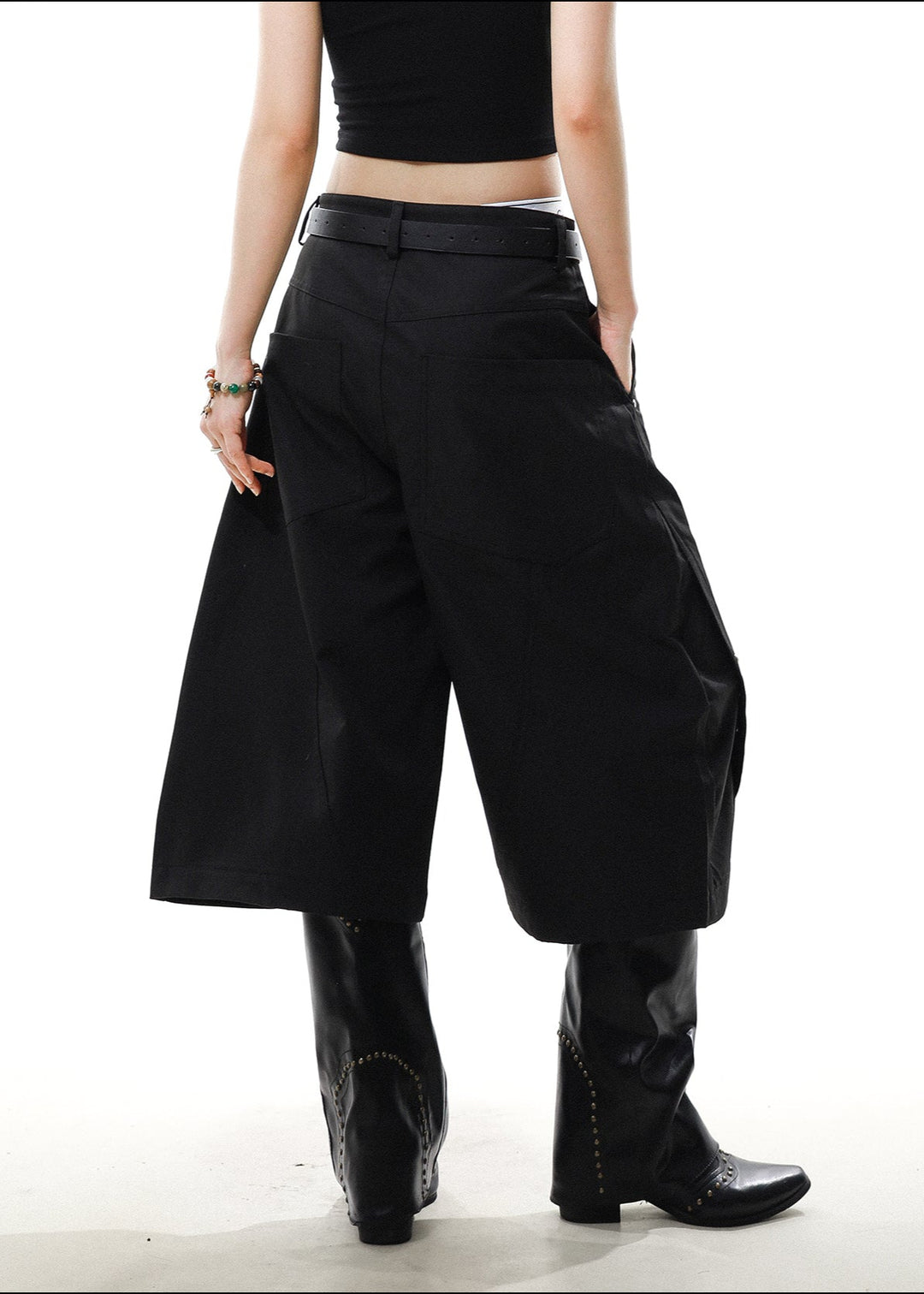 RIVET DESIGNED WIDE BERMUDA PANTS MNDES4460