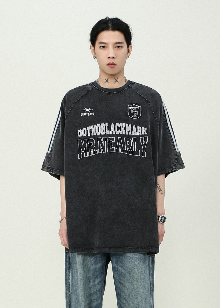 VINTAGELIKE SLEEVE LINE T-SHIRT MNDES4466