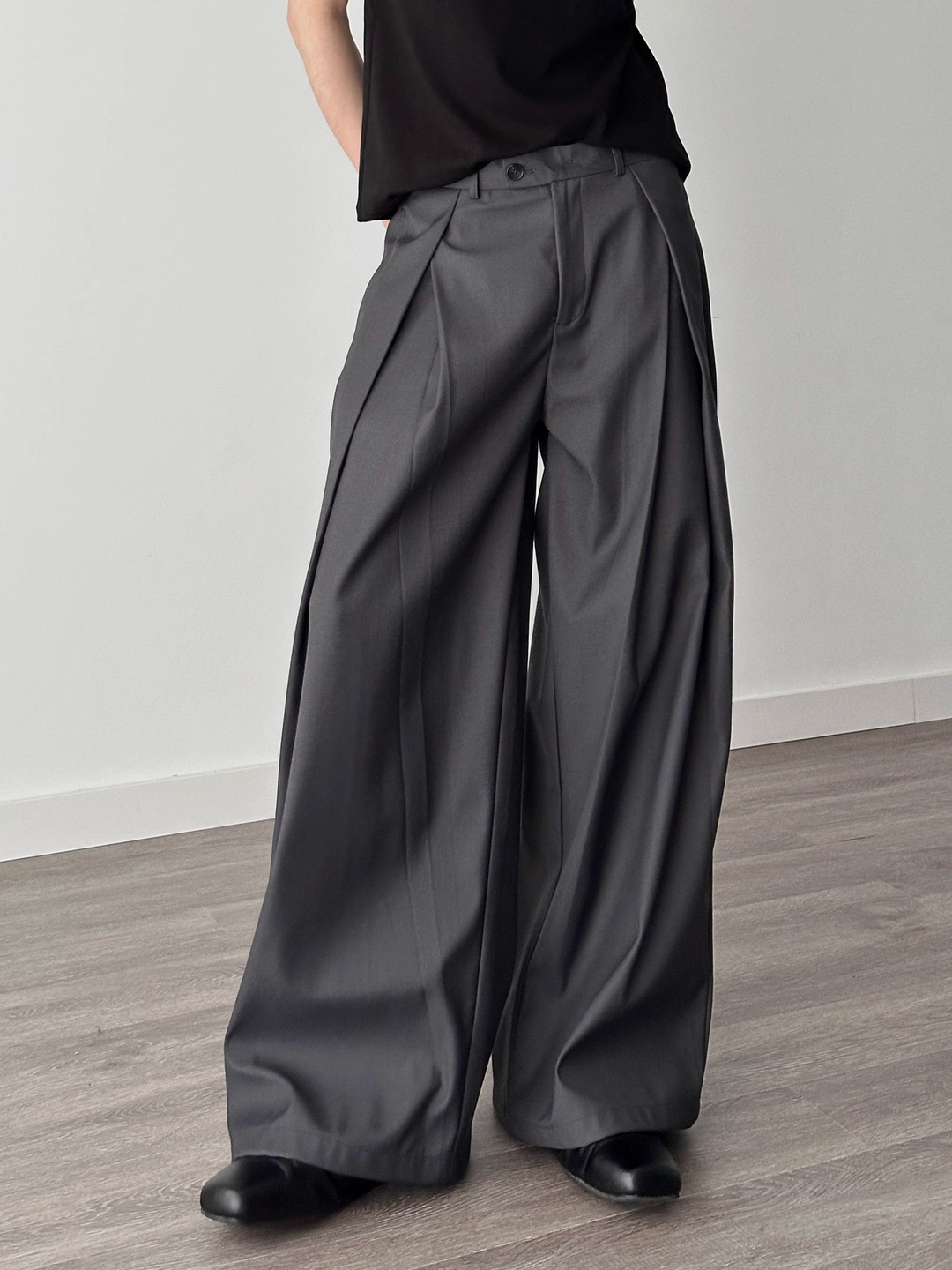 BOX PLEAT WIDE SLACKS BEDES4530