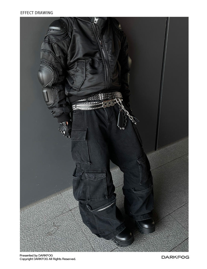 BIG POCKET WIDE CARGO PANTS DFDES4442 – Deuku