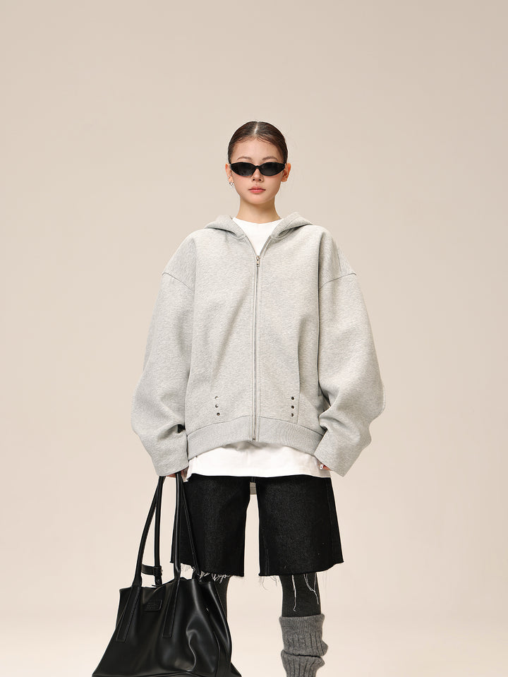 TUCKED OVERSIZED ZIP PARKA ASDES4507