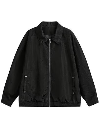 CRINKLE NYLON LIGHT ZIP JACKET BEDES4627