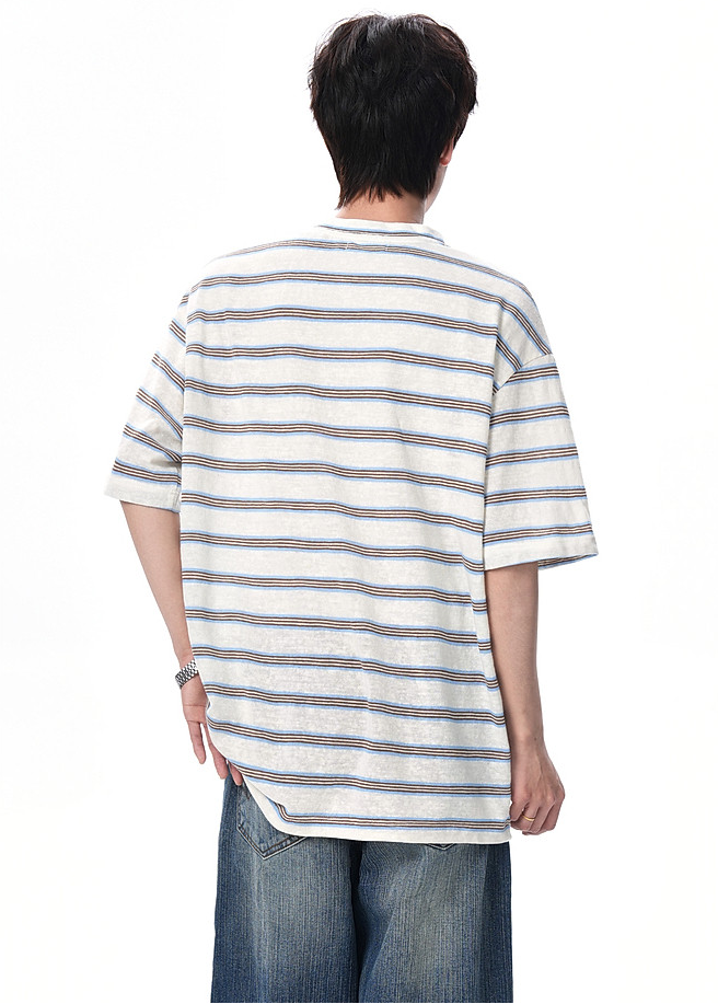 RETRO BORDER TOGGLE T-SHIRT BEDES4664