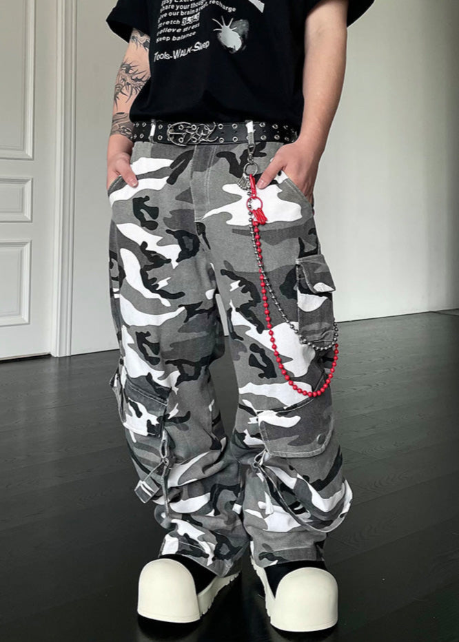 CAMO CARGO PANTS DFDES4435