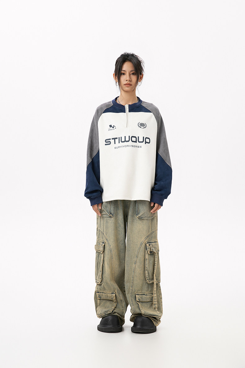 RACING HALF ZIP PULLOVER BEDES4667