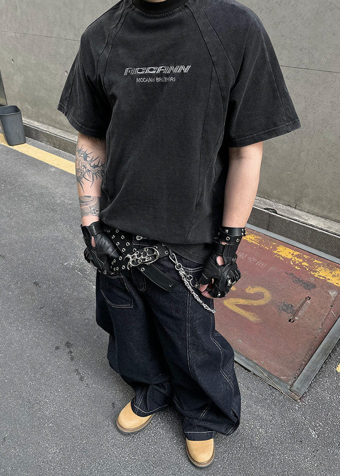 WASHED PANEL LOGO T-SHIRT DFDES4590