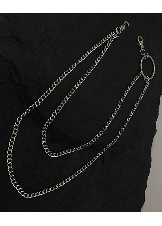 DOUBLE CHAIN O-RING WALLET CHAIN BEDES4715