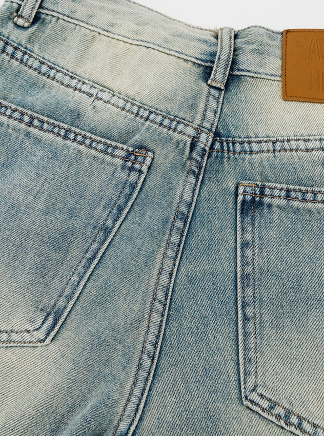 STRAIGHT WIDE DENIM PANTS ABDES2595