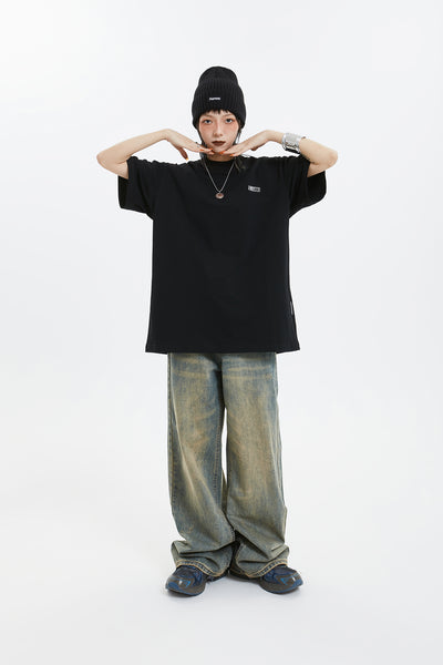 WASHED WIDE DENIM PANTS MNDES2670